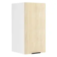 VCM NORDIC Fasola köksväggskåp, m. 1 dörr och 1 hylla - naturligt/vitt trä (B:30)