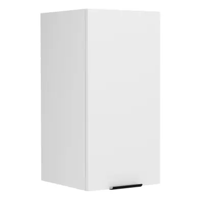 VCM NORDIC Fasola köksväggskåp, m. 1 dörr och 1 hylla - vitt trä (B:30)