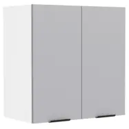 VCM NORDIC Fasola köksväggskåp, m. 2 dörrar och 1 hylla - antracitgrå/vit trä (B:60)