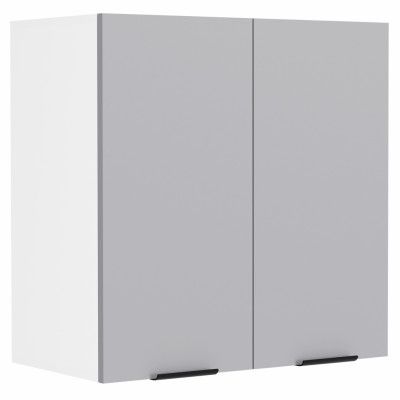 VCM NORDIC Fasola köksväggskåp, m. 2 dörrar och 1 hylla - antracitgrå/vit trä (B:60)