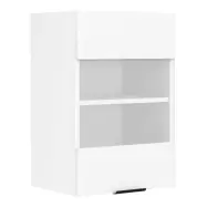 VCM NORDIC Fasola köksväggskåp, med 1 glasdörr och 1 hylla - vitt trä (B:40)