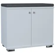 VCM NORDIC Gados S garderob, m. 2 dörrar, 1 hylla - vitt trä