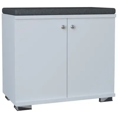 VCM NORDIC Gados S garderob, m. 2 dörrar, 1 hylla - vitt trä