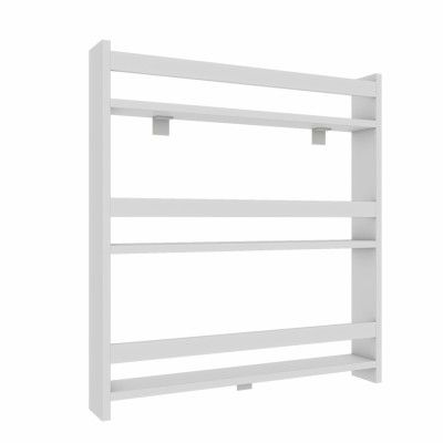 VCM NORDIC Kidos vägghylla för barn, w. 3öppna rum - vitt trä