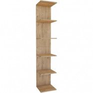 VCM NORDIC Lazas vägghylla, w. 5 rum - naturligt trä