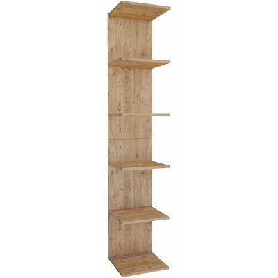 VCM NORDIC Lazas vägghylla, w. 5 rum - naturligt trä