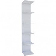 VCM NORDIC Lazas vägghylla, w. 5 rum - vitt trä