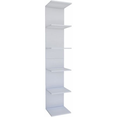 VCM NORDIC Lazas vägghylla, w. 5 rum - vitt trä