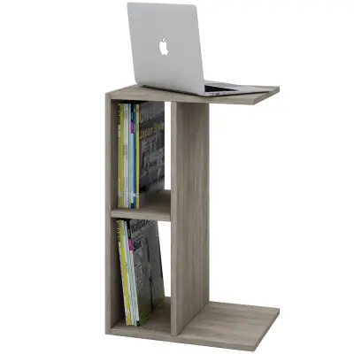 VCM NORDIC Nachto sidobord, med hylla - natur trä