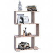 VCM NORDIC Palusa M bokhylla, m. 3 rum - naturligt trä