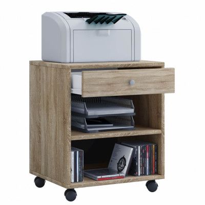 VCM NORDIC Salda lådsektion, med 1 hylla och 1 låda - natur trä