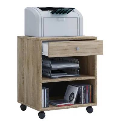 VCM NORDIC Salda lådsektion, med 1 hylla och 1 låda - natur trä