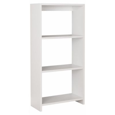 VCM NORDIC Tilus L bokhylla, m. 2 hyllor - vitt trä