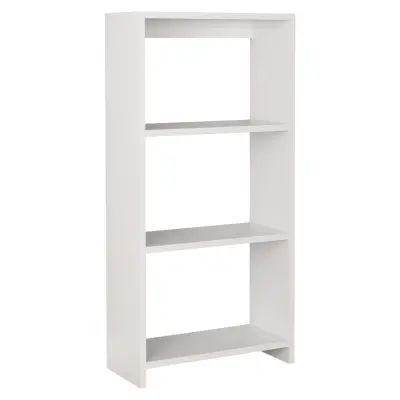 VCM NORDIC Tilus L bokhylla, m. 2 hyllor - vitt trä