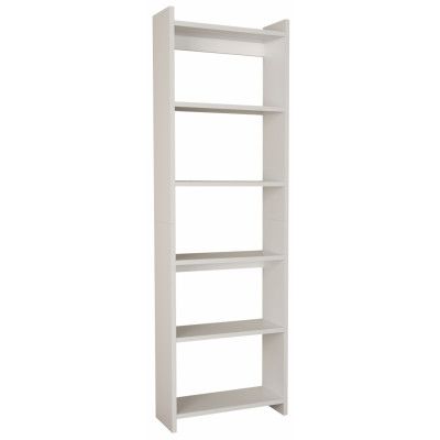 VCM NORDIC Tilus XL bokhylla, w. 4 hyllor - vitt trä