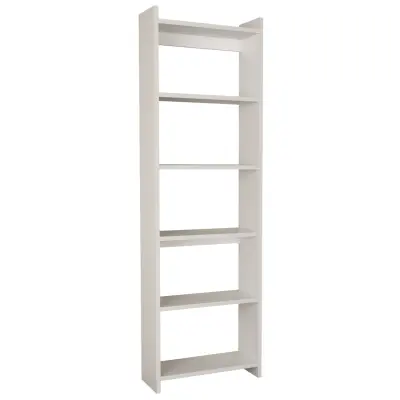 VCM NORDIC Tilus XL bokhylla, w. 4 hyllor - vitt trä