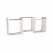 VCM NORDIC Trilas vägghylla, w. 3 rum - vitt trä
