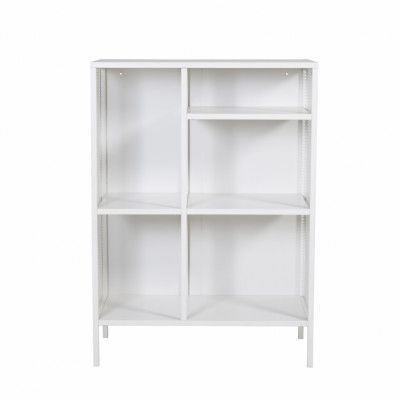 VENTURE DESIGN bokhylla - vit stål