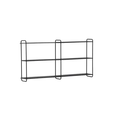 VENTURE DESIGN Lyon vägghylla - svart järn