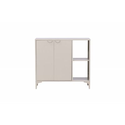 VENTURE DESIGN Piring skänk, m. 2 dörrar och 2 hyllor - beige stål