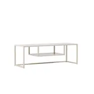 VENTURE DESIGN Riverside TV-bord, w. 1 hylla - beige stål (120x40)