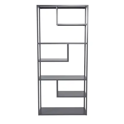 VENTURE DESIGN Staal Bokhylla - Ljusgrått Stål