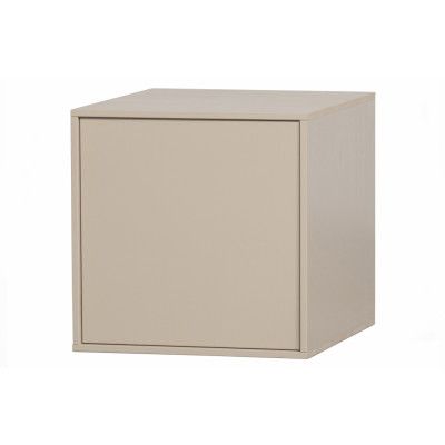 VTWONEN Daily Closet Enkelskåp, m. 1 tryck för attöppna dörren och 1 hylla - dakargrau furu (H:50)