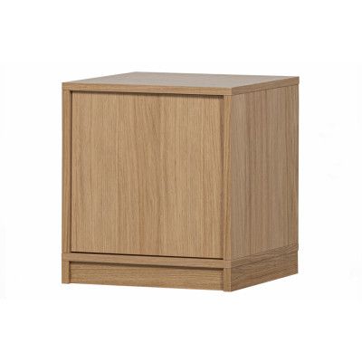 VTWONEN Modulärt underskåp, m. 1 tryck för attöppna dörren och 1 hylla - naturlig matt ekfanér (40x40)