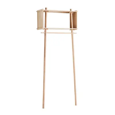 WOUD garderobshylla liten, med hylla - naturligt trä och ek