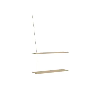 Woud - Stedge Hylla L80 Anniversary White Oak/Brass