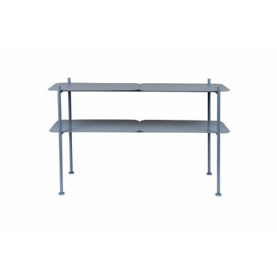 ZUIVER River bokhylla L - havsblått järn