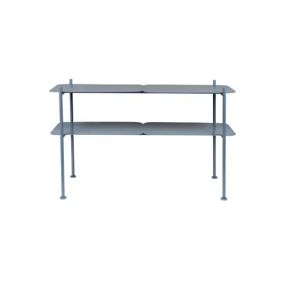 ZUIVER River bokhylla L - havsblått järn