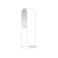 BROSTE COPENHAGEN Archie klädställ, m. spegel - spegelglas och vit metall