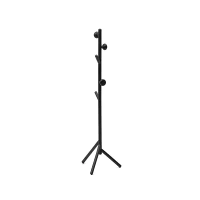 KAVE HOME Nadue klädhängare imassivt bokträ med svart finish 170 cm