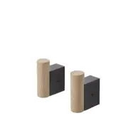 Muuto - Attach Hook Set of 2 Oak/Black