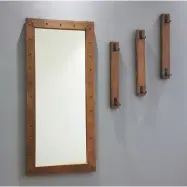 NORDVÄRK V108 entréset, w. 1 spegel, 3 klädhängare - valnötsfärgad furu