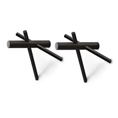 Normann Copenhagen - Sticks Väggkrok 2 pcs. Black