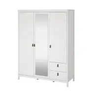 TVILUM Madrid Garderob med 2 dörrar + 1 spegeldörr + 2 lådor - Paket