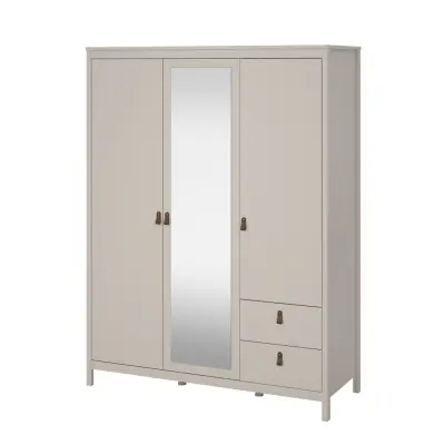 TVILUM Madrid Garderob med 2 dörrar + 1 spegeldörr + 2 lådor - Paket