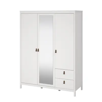 TVILUM Madrid Garderob med 2 dörrar + 1 spegeldörr + 2 lådor - Paket