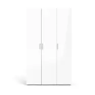 TVILUM Pepe Garderob 3 dörrar - ParcelOak struktur Vit högglans