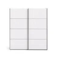 TVILUM Verona garderob - vit trä, 2 skjutdörrar