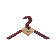 Woud - Illusion klädhängare, 3-pack, mörkröd, ABS