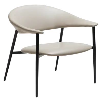 DAN-FORM ROVER Loungefåtölj Kashmir konstläder med svarta ben