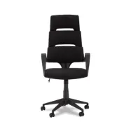 Domo kontorsstol, med armst&ouml;d och hjul - tyg och svart