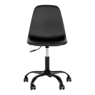 HOUSE NORDIC Stockholm kontorsstol - svart PU och svart st&aring;l