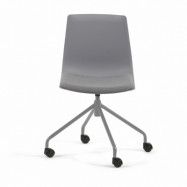 LAFORMA Ralfi skrivbordsstol - grå plast och grått stål