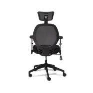 Maze kontorsstol, med armst&ouml;d och hjul - svart tyg