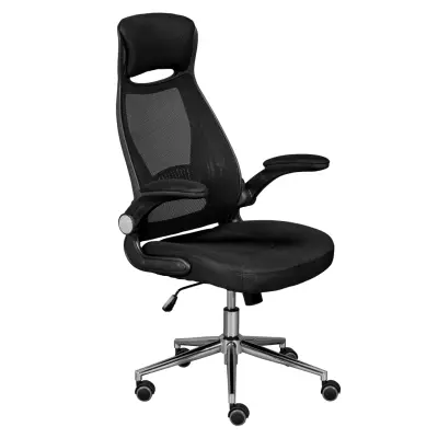NORDIC LIVING COLLECTION Ergonomisk snurrstol med 2 armstöd, höjdjusterbar med 5 bromsade hjul