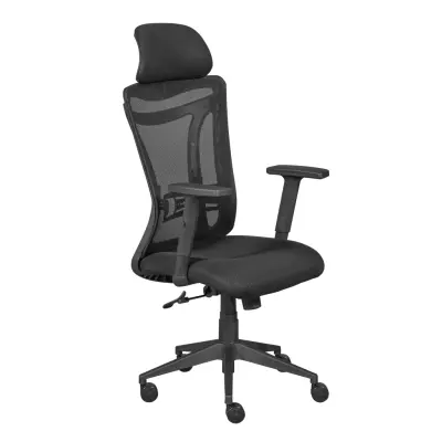 NORDIC LIVING COLLECTION Ergonomisk snurrstol med 2 armstöd, höjdjusterbar med 5 bromsade hjul